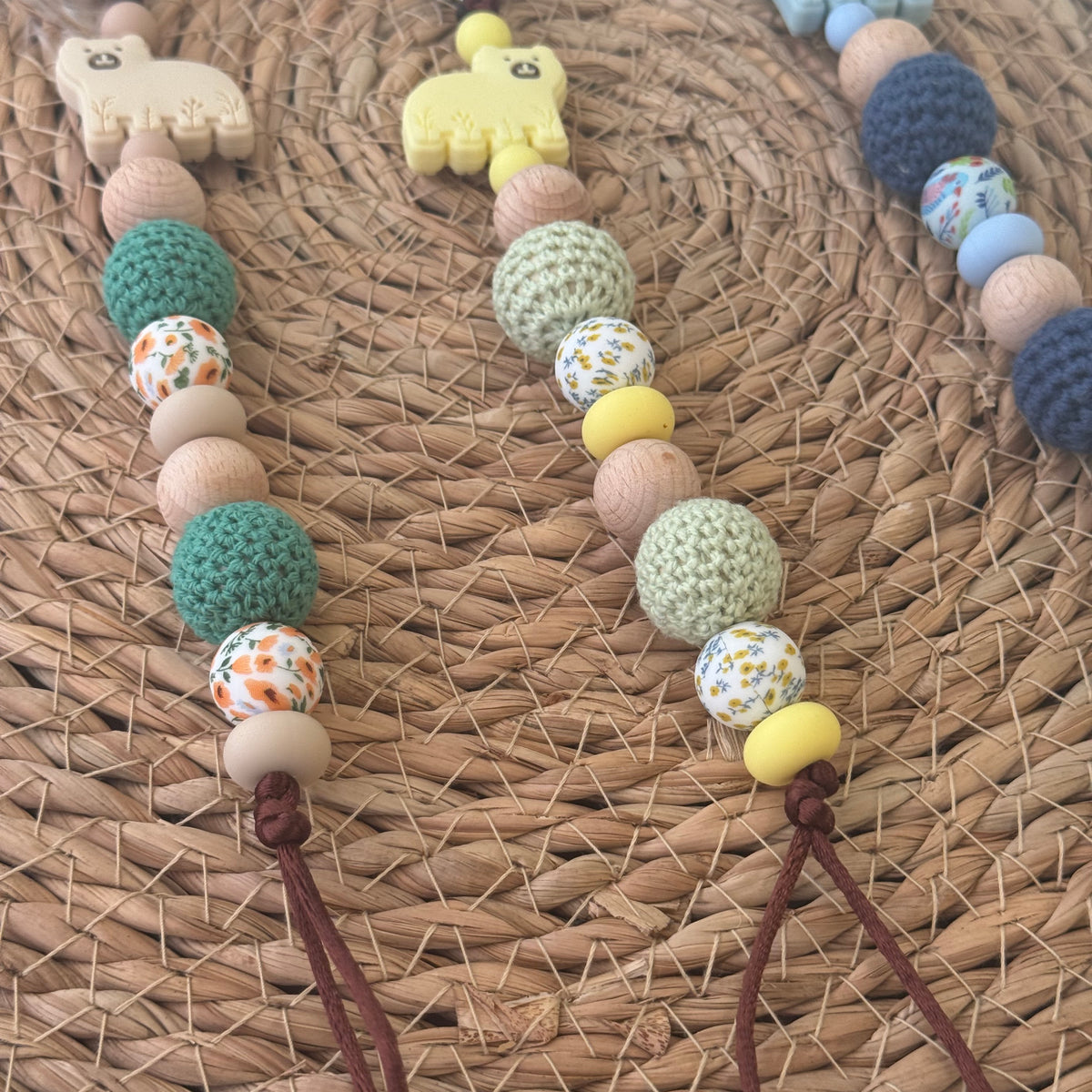 Cuddle Bear Pacifier Clip