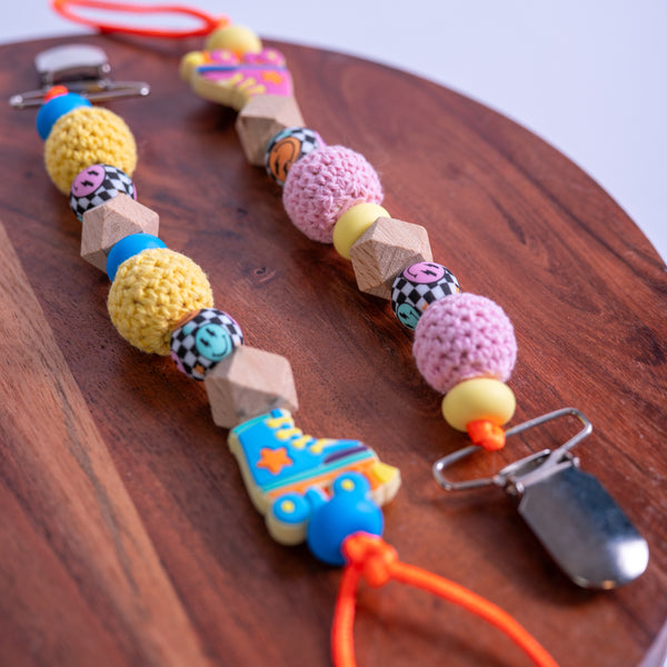 Roller Baby Pacifier Clip