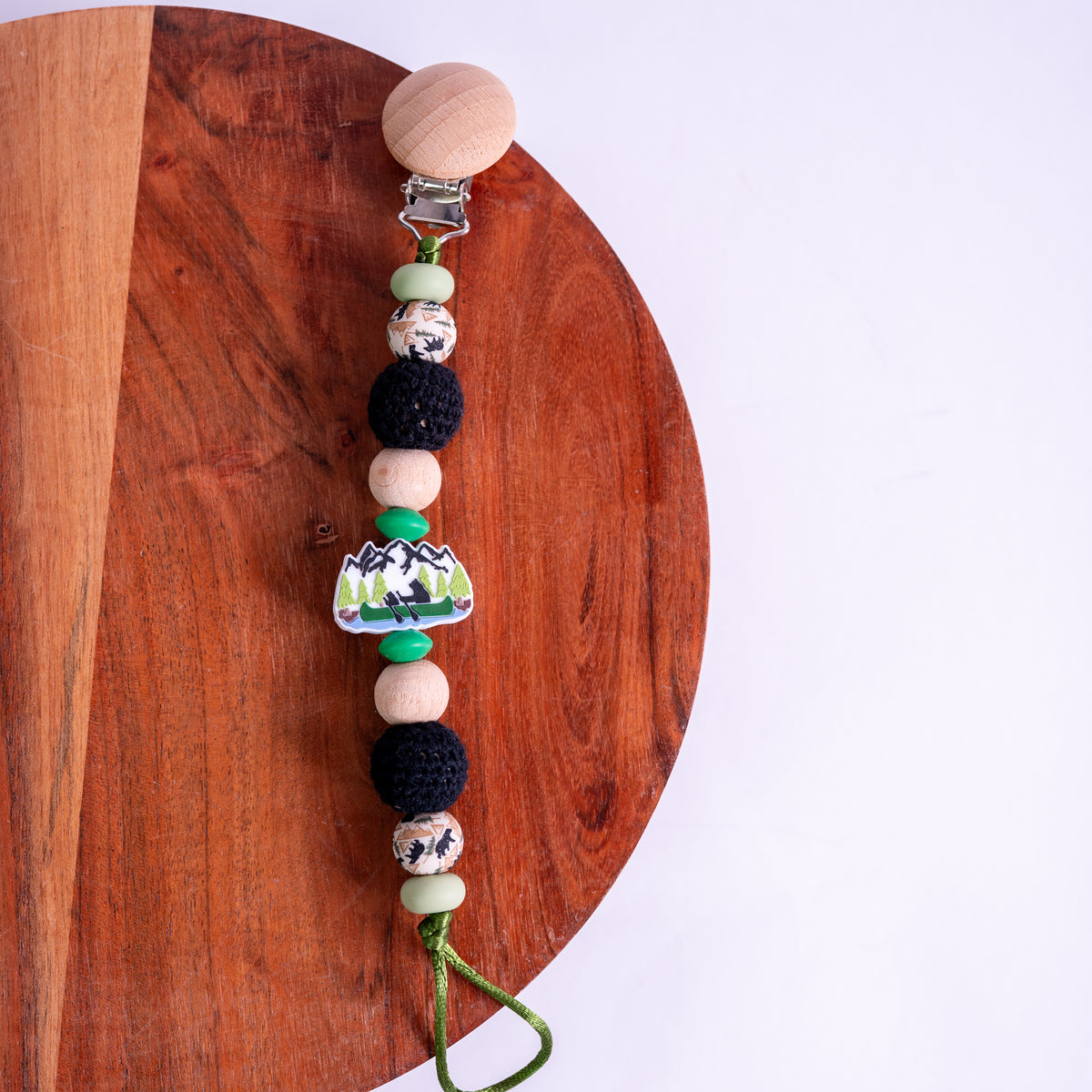Mountain Cub Pacifier Clip
